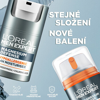 Men Expert Magnesium Defence 24H Cream - Hydratačný pleťový krém
